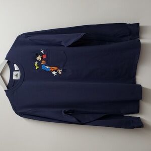 Disneyland Resort Embroidered Goofy Mickey Pocket T Shirt  Unisex Size Medium
